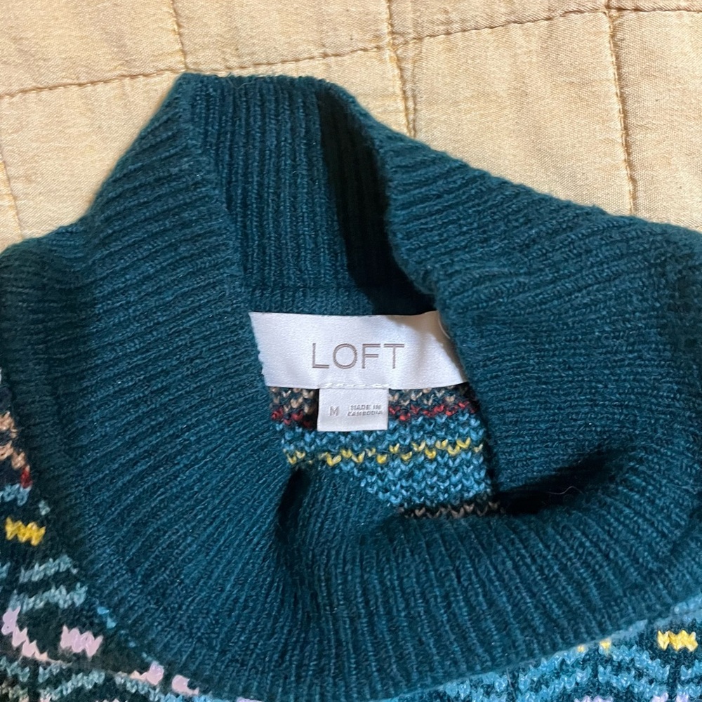 LOFT Ruffle Sweater - Picture 2 of 3